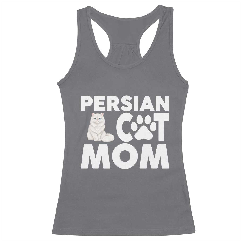 Proud Persian Cat Mom Racerback Tank Top Fluffy Cat Lover Gift For Her