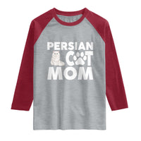 Proud Persian Cat Mom Raglan Shirt Fluffy Cat Lover Gift For Her
