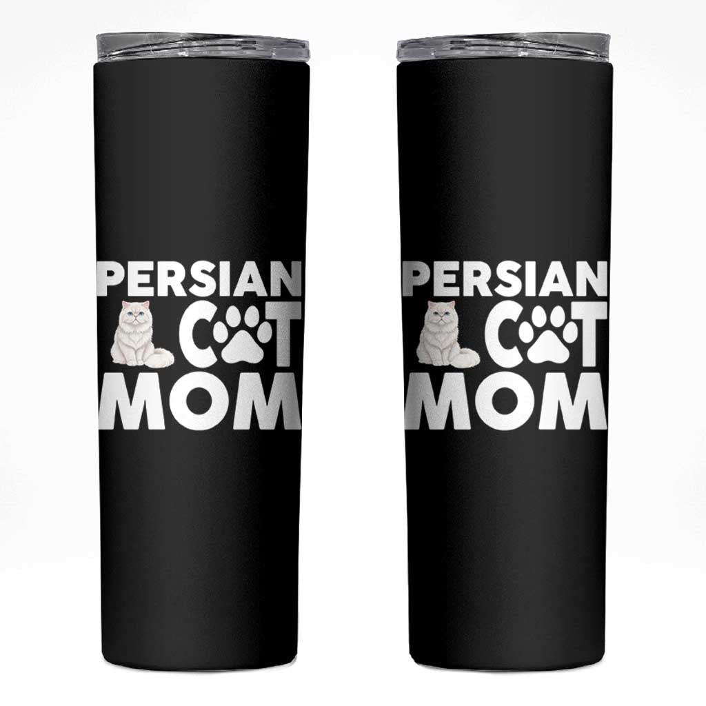 Proud Persian Cat Mom Skinny Tumbler Fluffy Cat Lover Gift For Her