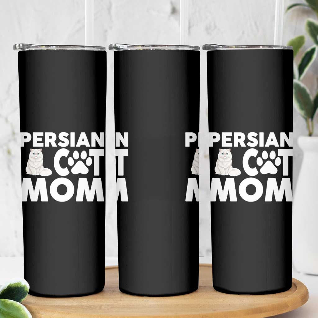 Proud Persian Cat Mom Skinny Tumbler Fluffy Cat Lover Gift For Her