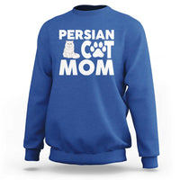 Proud Persian Cat Mom Sweatshirt Fluffy Cat Lover Gift For Her
