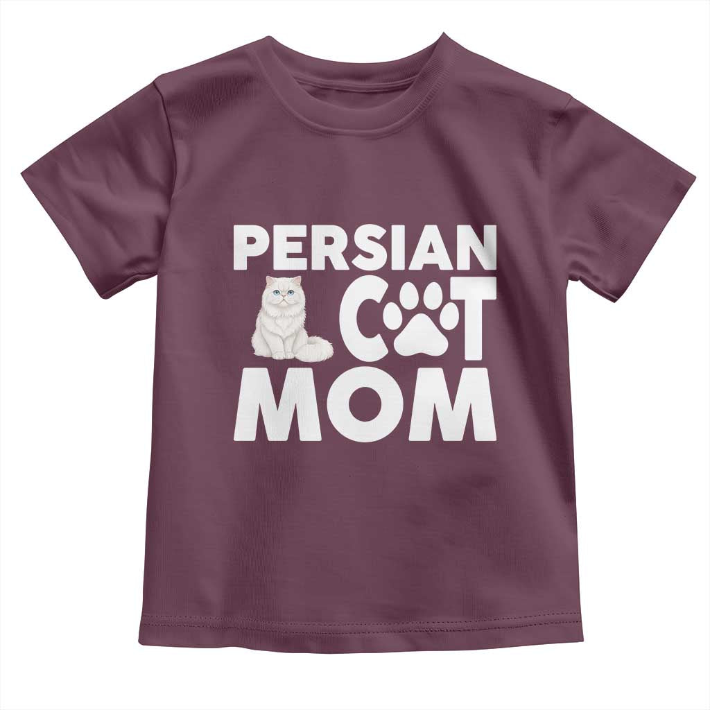 Proud Persian Cat Mom Toddler T Shirt Fluffy Cat Lover Gift For Her