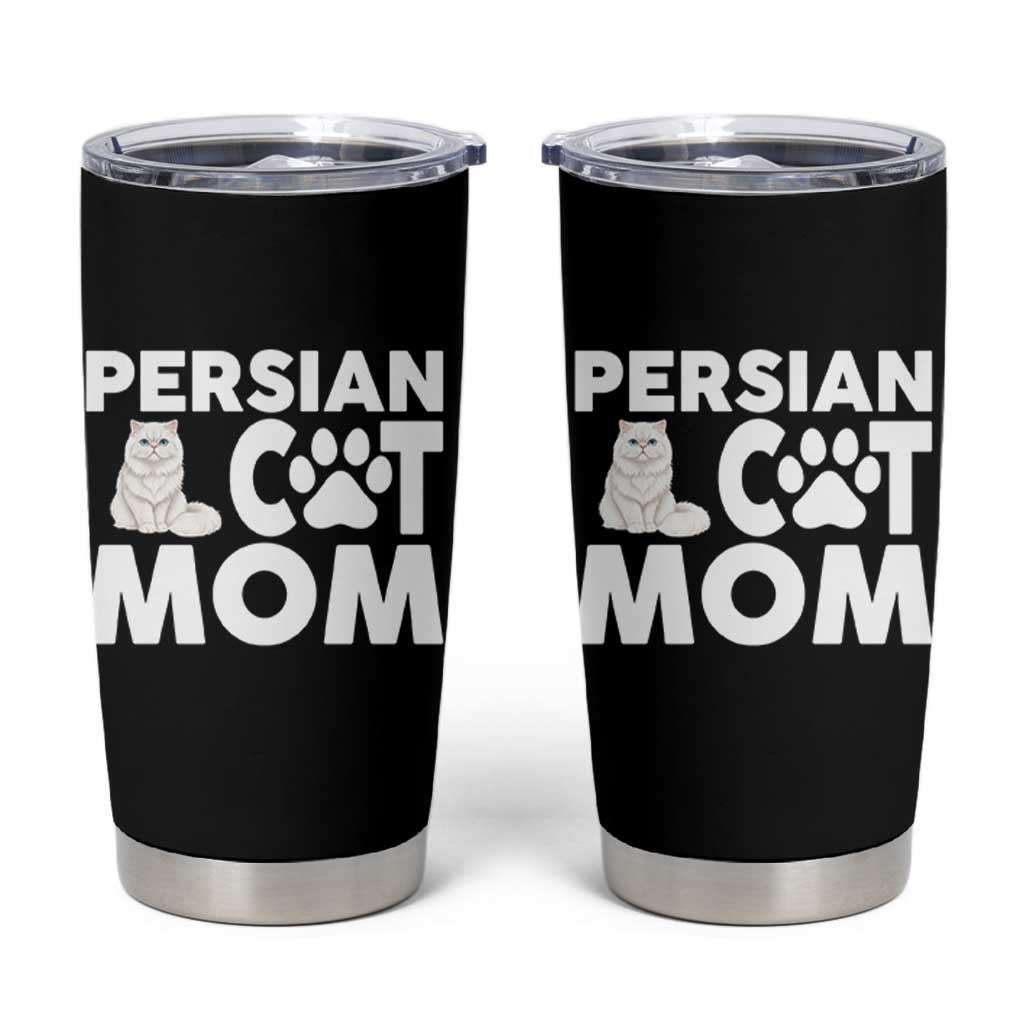 Proud Persian Cat Mom Tumbler Cup Fluffy Cat Lover Gift For Her