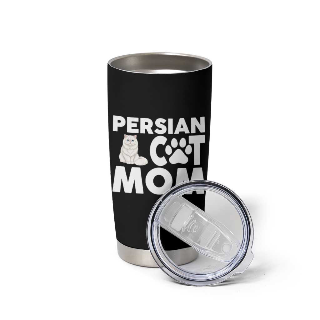 Proud Persian Cat Mom Tumbler Cup Fluffy Cat Lover Gift For Her