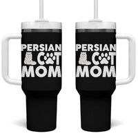Proud Persian Cat Mom Tumbler With Handle Fluffy Cat Lover Gift For Her