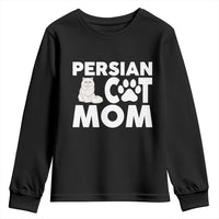 Proud Persian Cat Mom Youth Sweatshirt Fluffy Cat Lover Gift For Her