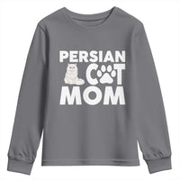 Proud Persian Cat Mom Youth Sweatshirt Fluffy Cat Lover Gift For Her
