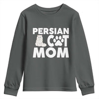 Proud Persian Cat Mom Youth Sweatshirt Fluffy Cat Lover Gift For Her