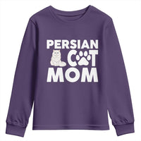 Proud Persian Cat Mom Youth Sweatshirt Fluffy Cat Lover Gift For Her