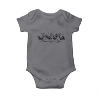 Minimalist Ferret Floral Graphic Baby Onesie Exotic Pet Owner Gift