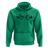 Minimalist Ferret Floral Graphic Hoodie Exotic Pet Owner Gift