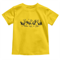 Minimalist Ferret Floral Graphic Toddler T Shirt Exotic Pet Owner Gift