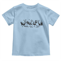 Minimalist Ferret Floral Graphic Toddler T Shirt Exotic Pet Owner Gift