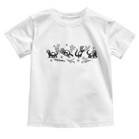 Minimalist Ferret Floral Graphic Toddler T Shirt Exotic Pet Owner Gift