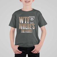 Funny Polecat Ferret Gift T Shirt For Kid WTF Where Is The Ferret