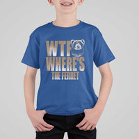 Funny Polecat Ferret Gift T Shirt For Kid WTF Where Is The Ferret