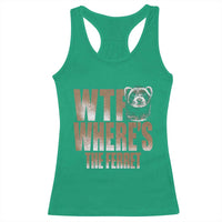 Funny Polecat Ferret Gift Racerback Tank Top WTF Where Is The Ferret