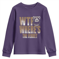 Funny Polecat Ferret Gift Youth Sweatshirt WTF Where Is The Ferret