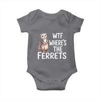Funny Ferret Lover Gift Baby Onesie Where Is The Ferret