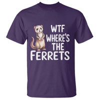 Funny Ferret Lover Gift T Shirt Where Is The Ferret