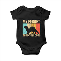 Vintage My Ferret Thinks I Am Cool Baby Onesie Ferret Dad Gift
