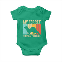 Vintage My Ferret Thinks I Am Cool Baby Onesie Ferret Dad Gift