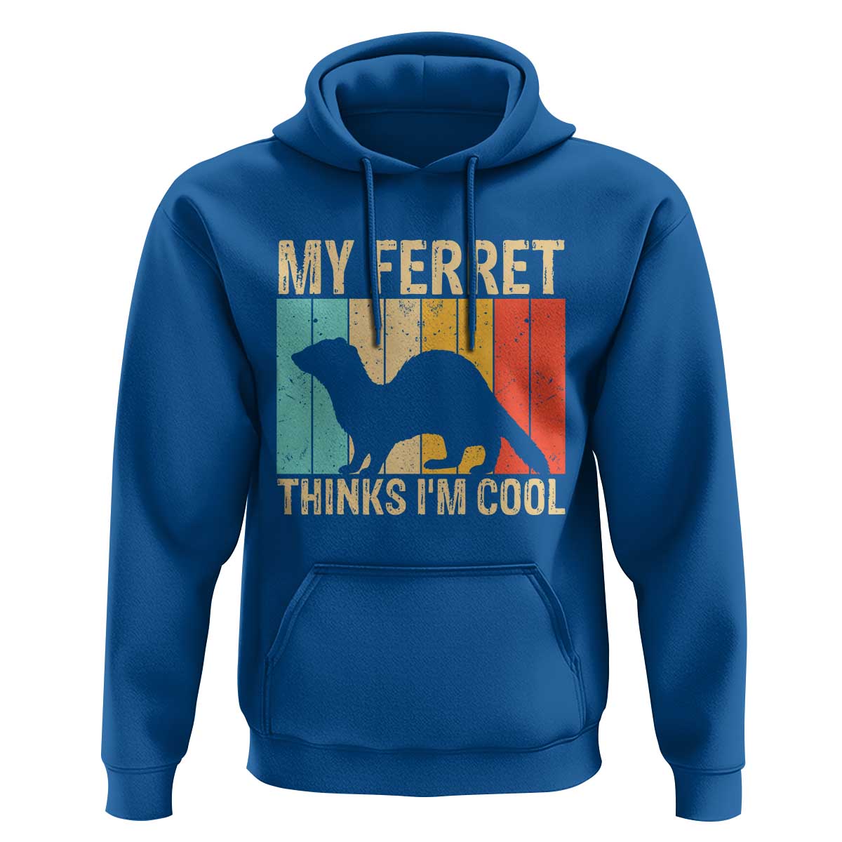 Vintage My Ferret Thinks I Am Cool Hoodie Ferret Dad Gift