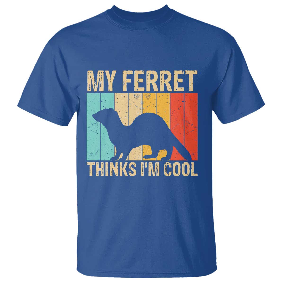 Vintage My Ferret Thinks I Am Cool T Shirt Ferret Dad Gift