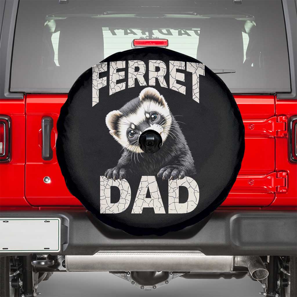 Ferret Dad Life Spare Tire Cover Cute Exotic Animal Parent Gift