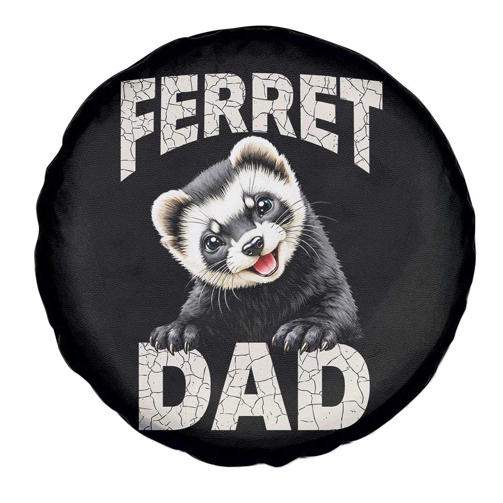 Ferret Dad Life Spare Tire Cover Cute Exotic Animal Parent Gift