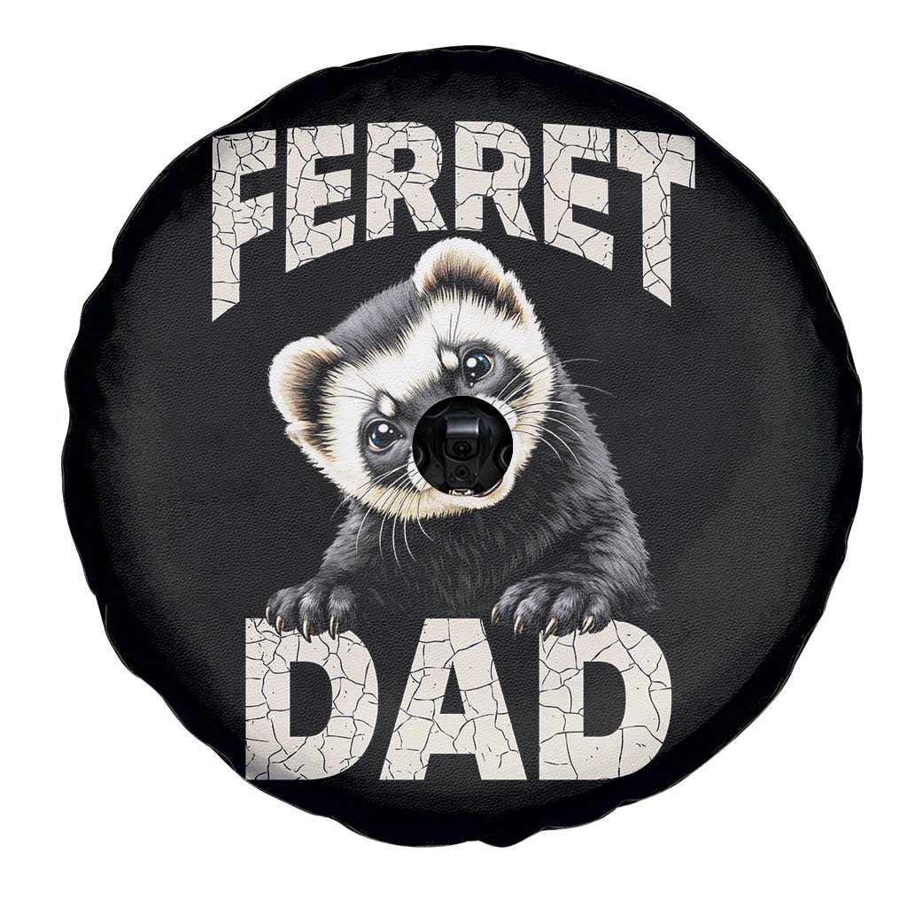 Ferret Dad Life Spare Tire Cover Cute Exotic Animal Parent Gift