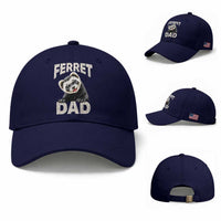 Ferret Dad Life Baseball Cap Cute Exotic Animal Parent Gift