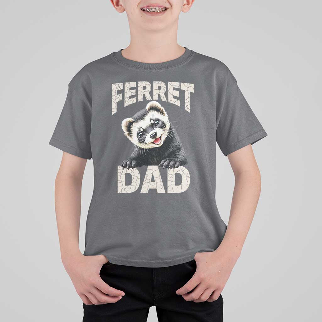 Ferret Dad Life T Shirt For Kid Cute Exotic Animal Parent Gift