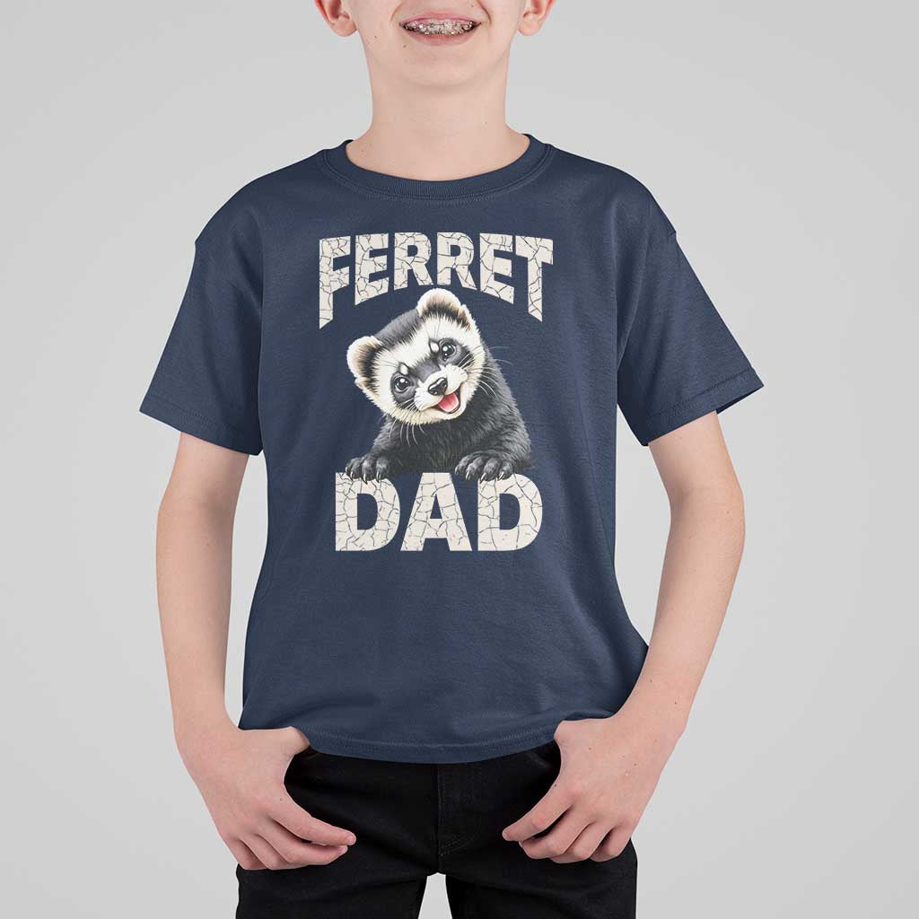 Ferret Dad Life T Shirt For Kid Cute Exotic Animal Parent Gift
