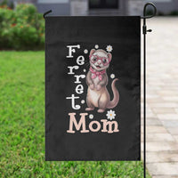Ferret Mom Life Garden Flag Funny Cute Polecat Ferret Lover