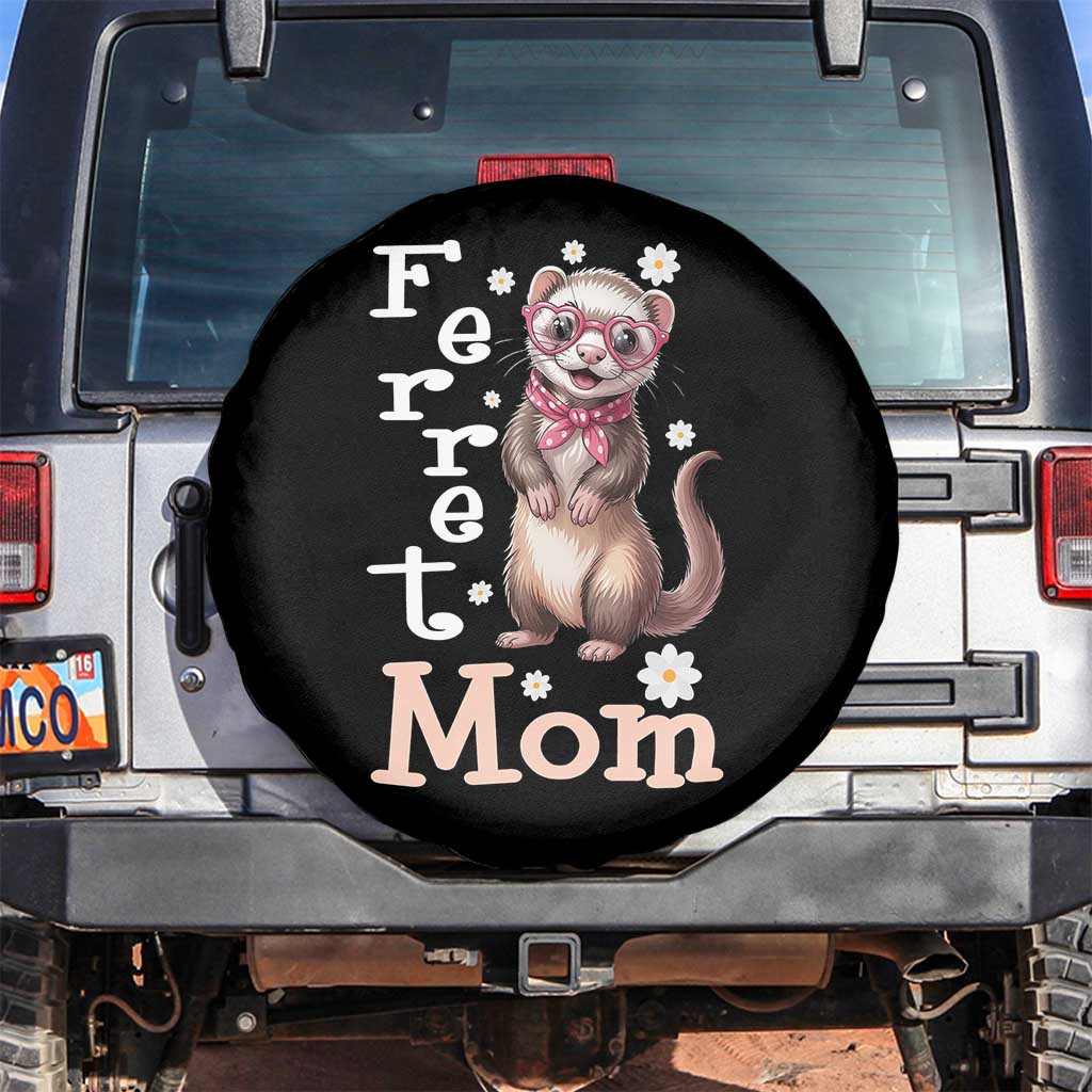 Ferret Mom Life Spare Tire Cover Funny Cute Polecat Ferret Lover
