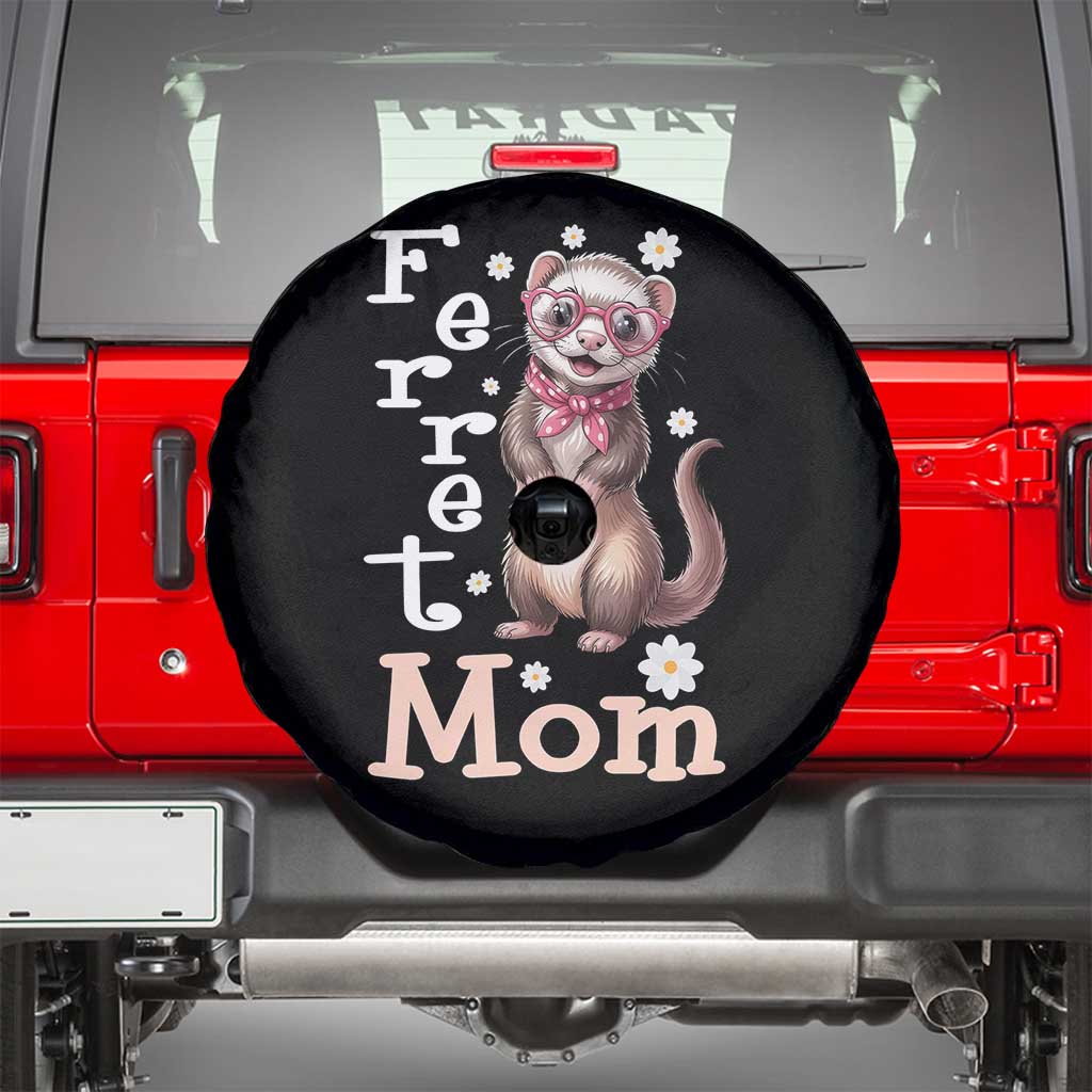 Ferret Mom Life Spare Tire Cover Funny Cute Polecat Ferret Lover
