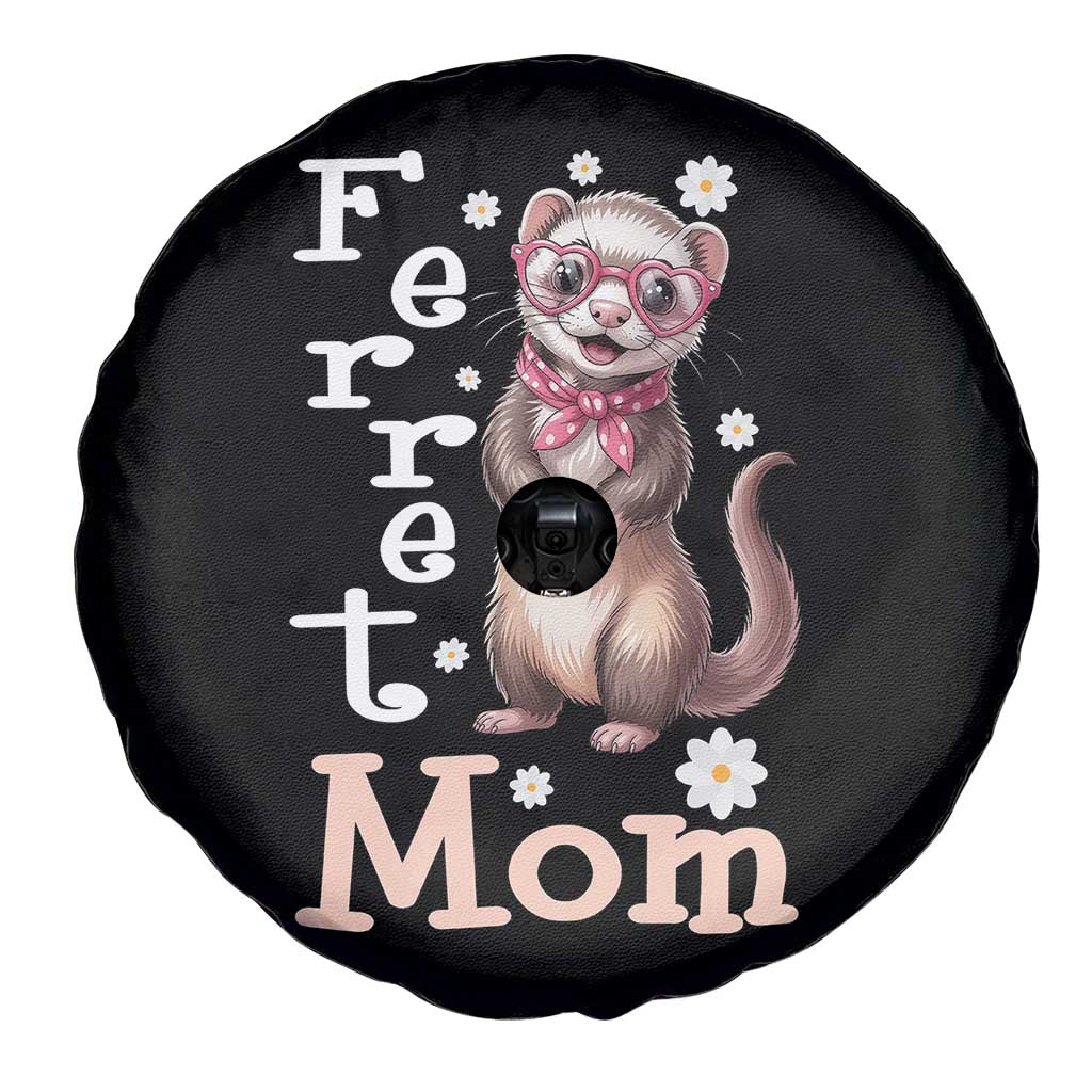Ferret Mom Life Spare Tire Cover Funny Cute Polecat Ferret Lover