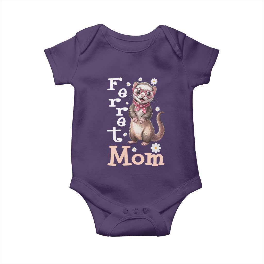 Ferret Mom Life Baby Onesie Funny Cute Polecat Ferret Lover