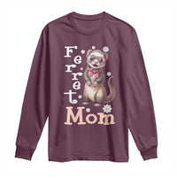 Ferret Mom Life Long Sleeve Shirt Funny Cute Polecat Ferret Lover