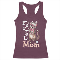 Ferret Mom Life Racerback Tank Top Funny Cute Polecat Ferret Lover
