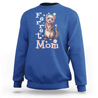 Ferret Mom Life Sweatshirt Funny Cute Polecat Ferret Lover