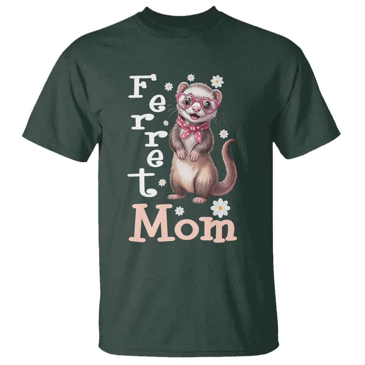 Ferret Mom Life T Shirt Funny Cute Polecat Ferret Lover