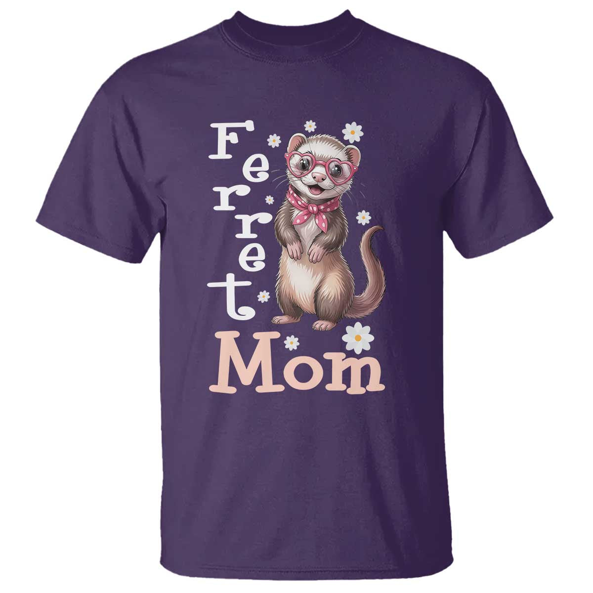 Ferret Mom Life T Shirt Funny Cute Polecat Ferret Lover
