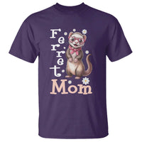 Ferret Mom Life T Shirt Funny Cute Polecat Ferret Lover
