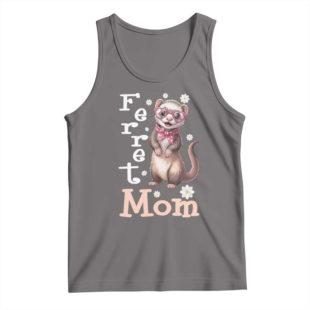 Ferret Mom Life Tank Top Funny Cute Polecat Ferret Lover