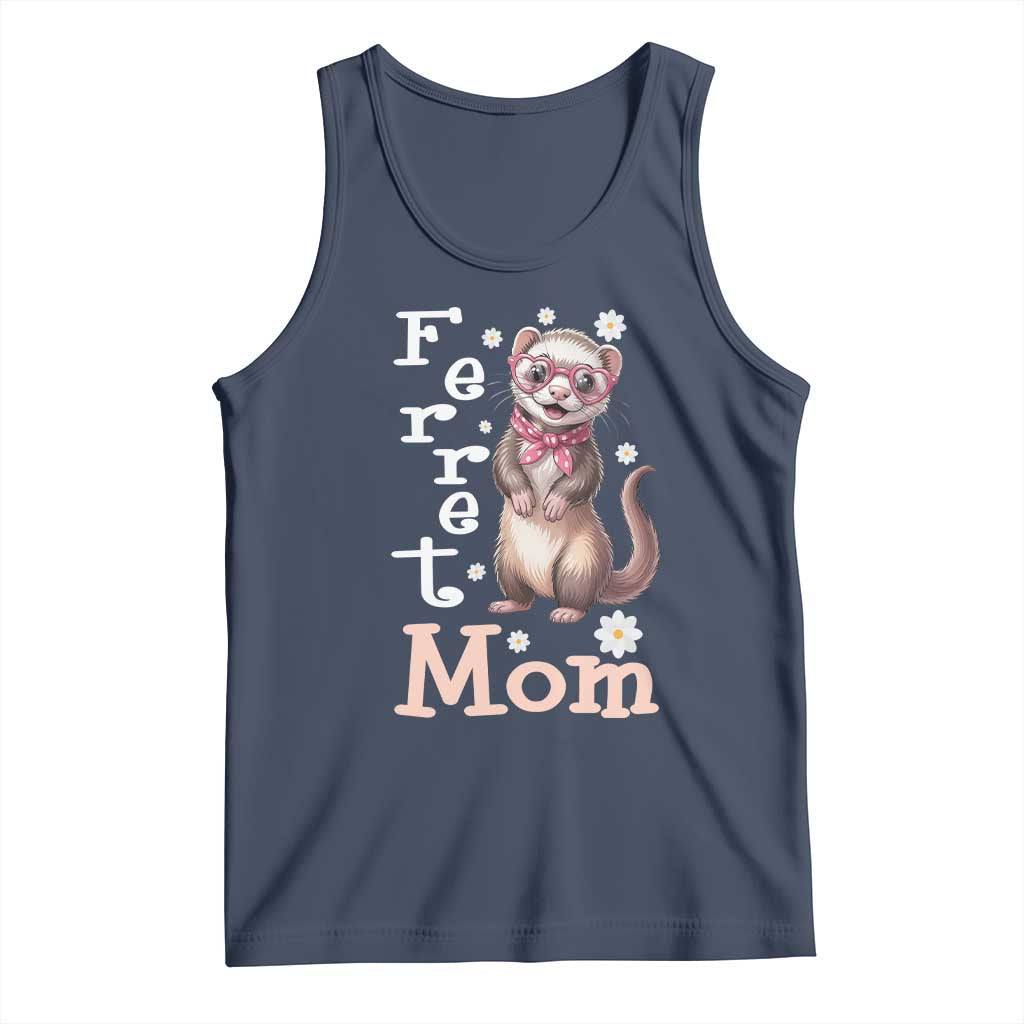 Ferret Mom Life Tank Top Funny Cute Polecat Ferret Lover