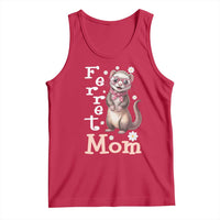 Ferret Mom Life Tank Top Funny Cute Polecat Ferret Lover