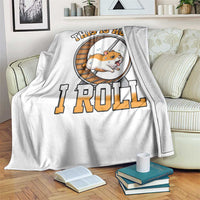 Cute Hamster Running Wheel Throw Blanket This Is How I Roll