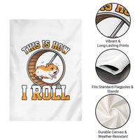 Cute Hamster Running Wheel Garden Flag This Is How I Roll